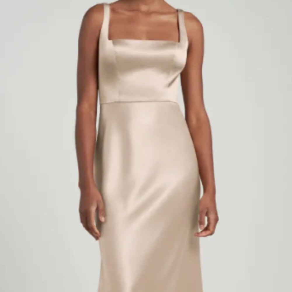 Jenny Yoo Pale Gold Ariana Dress
